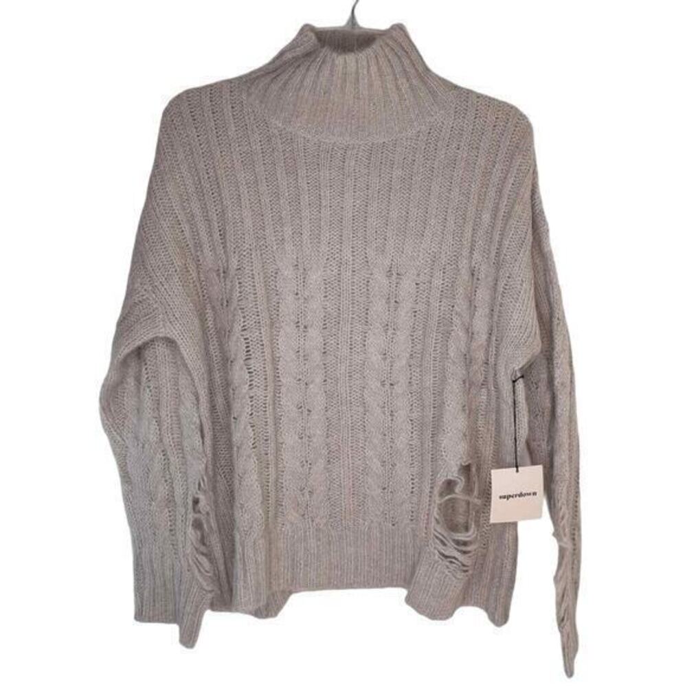 New Revolve Superdown Corbin Distressed Sweater T… - image 2